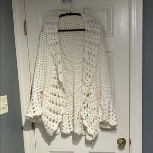 Ladies hand crotched cardigan